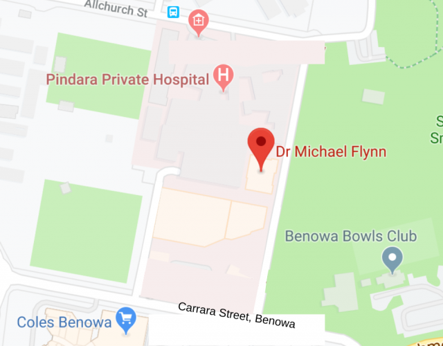 Map location of Dr Michael Flynn